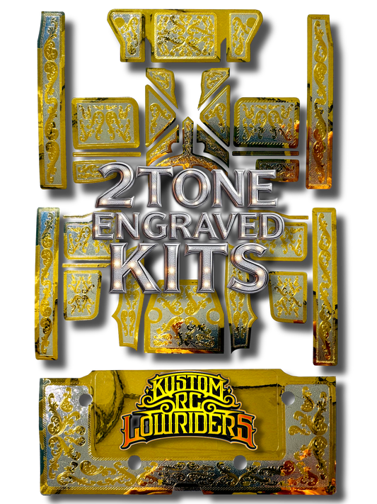 2 Tone engraved decals (Pre assembled)