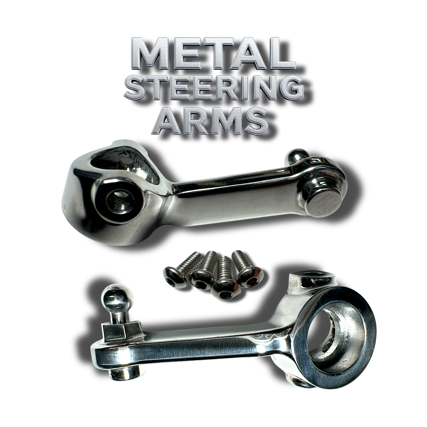 Metal c-hub/steering arm