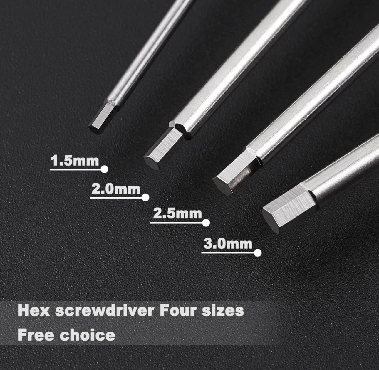 Titanium Nitride Hex Driver Wrench kit  1.5mm/2mm/2.5mm/3.0mm