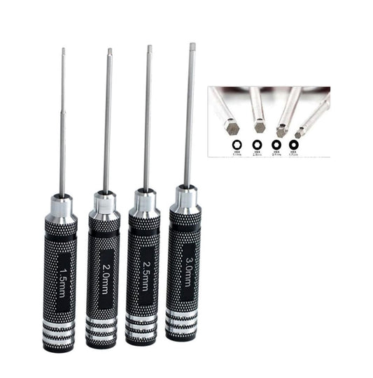 Titanium Nitride Hex Driver Wrench kit  1.5mm/2mm/2.5mm/3.0mm