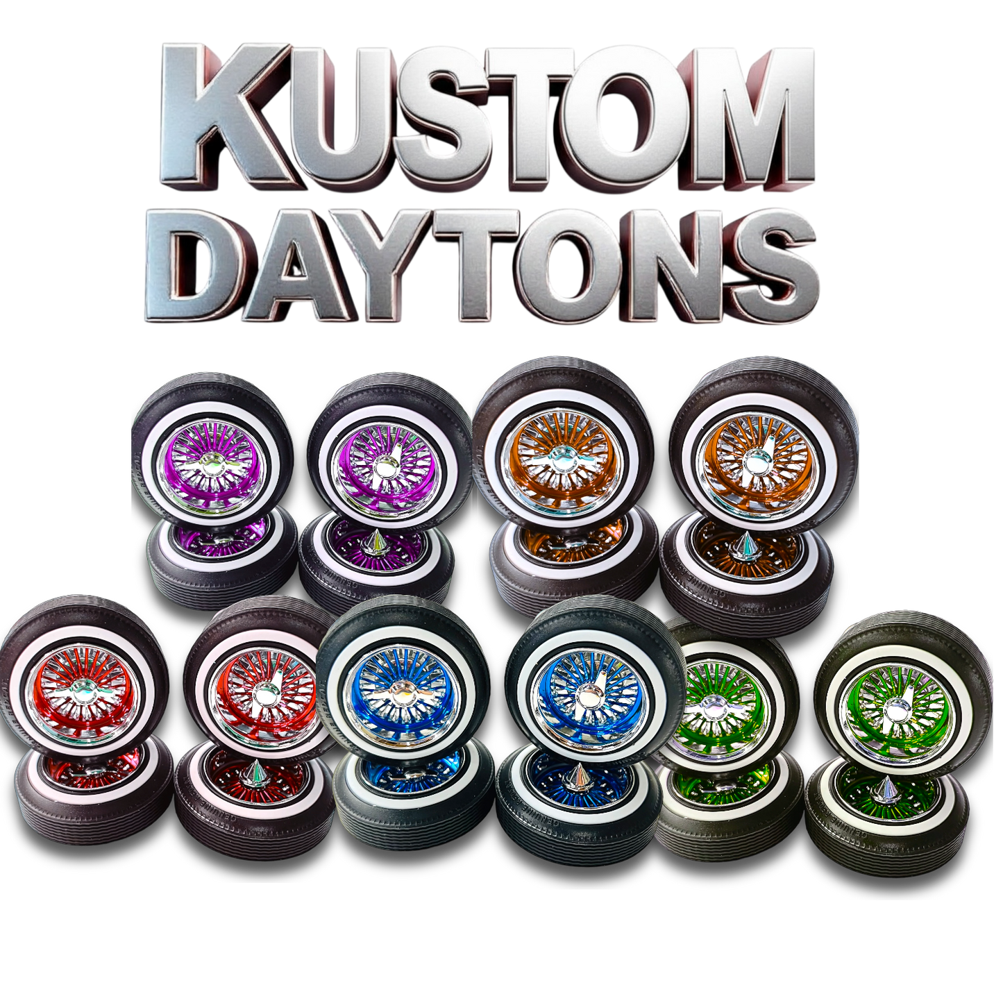 Kustom Dayton Wire Wheel Sets