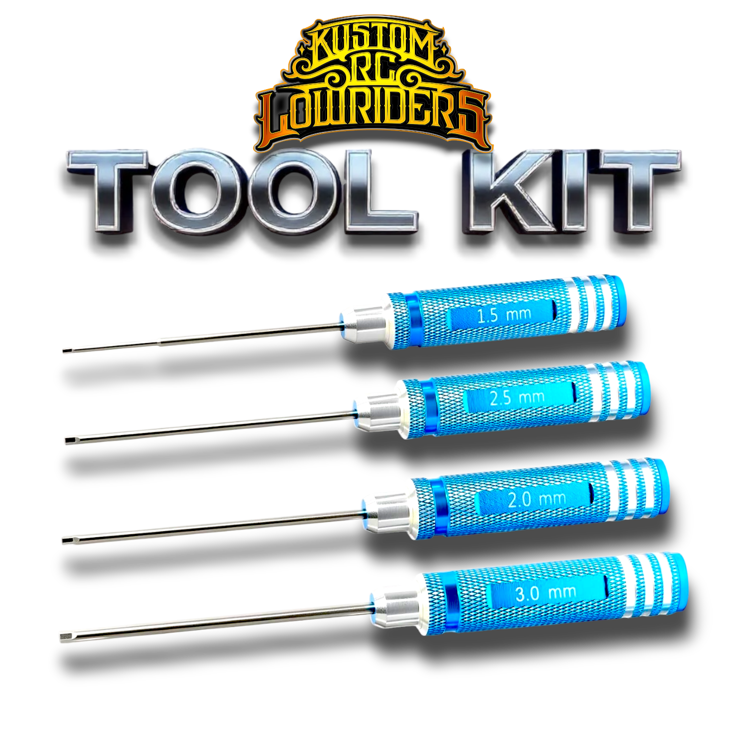 RC LOWRIDER TOOL KIT 1.5mm/2mm/2.5mm/3.0mm – KUSTOM RC LOWRIDERS