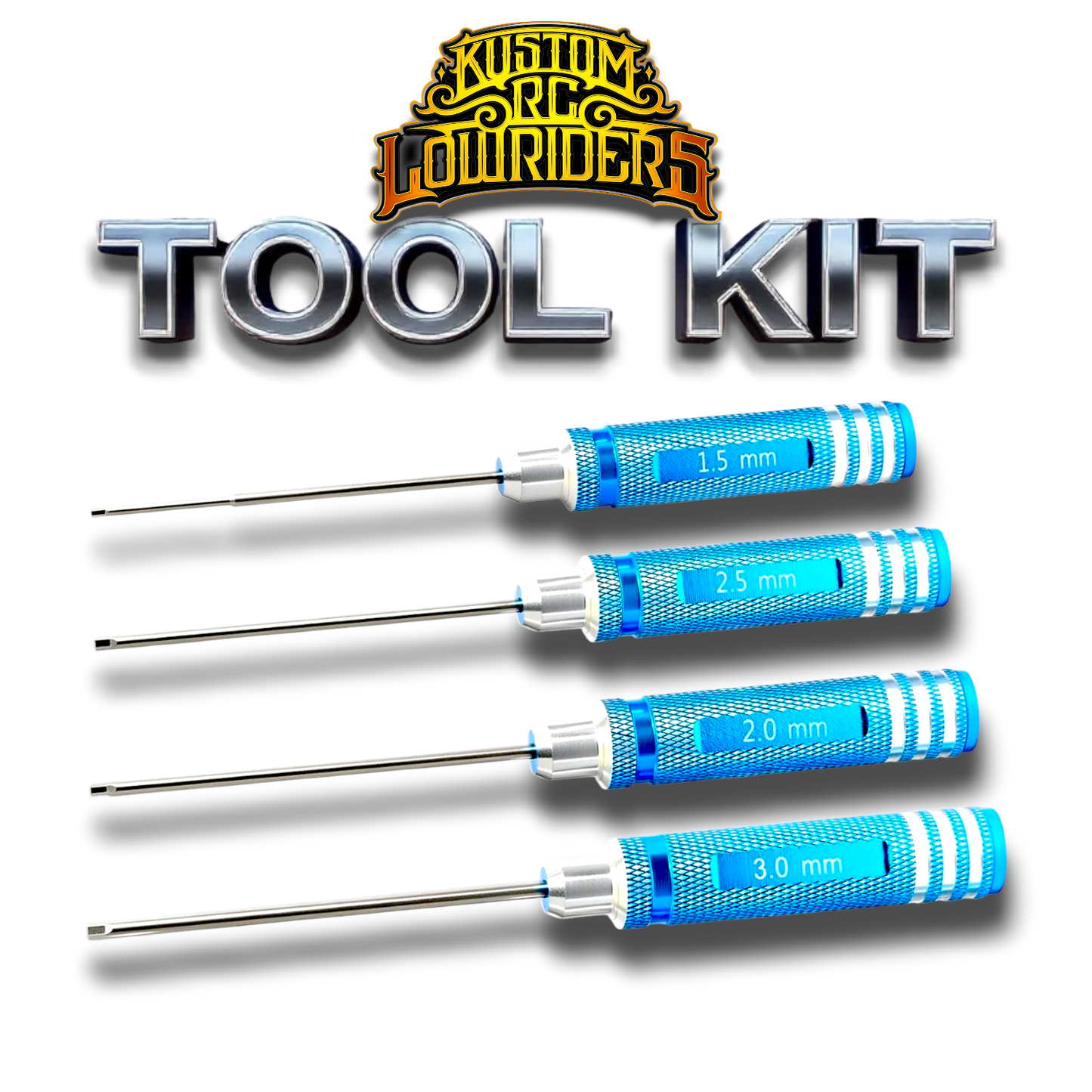 RC LOWRIDER TOOL KIT 1.5mm/2mm/2.5mm/3.0mm