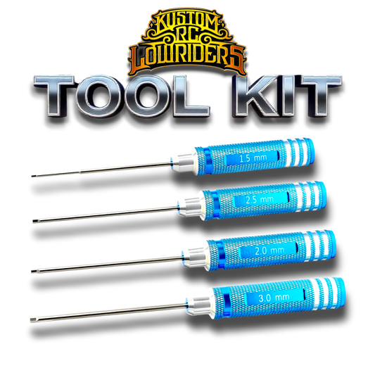 RC LOWRIDER TOOL KIT 1.5mm/2mm/2.5mm/3.0mm